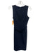 Theory Size 0 Navy Blue Wool Blend Sleeveless Knee Length Sheath Dress Navy Blue / 0