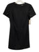 Theory Size 0 Black Wool Blend Short Sleeve Above knee Sheath Dress Black / 0