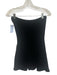 Cin Cin Size S Black Cotton Knit Strapless Cutout Flower Detail Top Black / S
