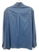 LAAGAM Size XS Blue Cotton Long Sleeve Button Up Open Design Shirt Top Blue / XS