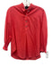 Tuckernuck Size S Coral Pink Cotton Long Sleeve 1/2 Button Ruffle Top Coral Pink / S