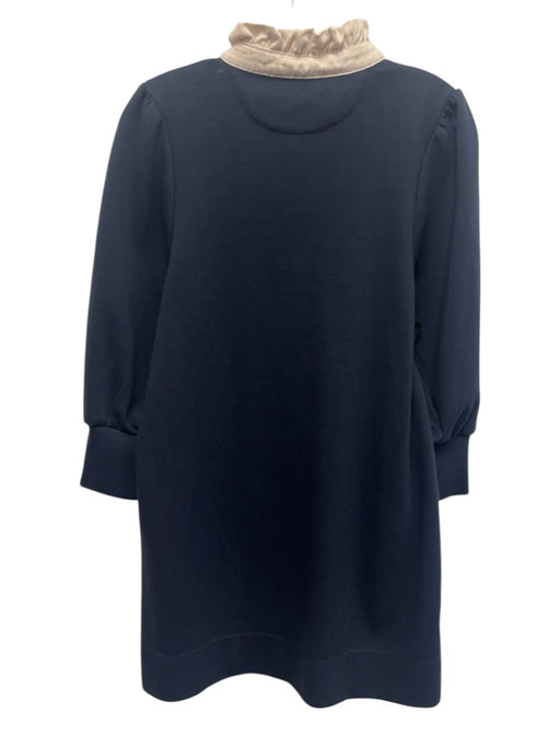 Pomander Place Size S Navy & white Polyester & Cotton Long Sleeve Buttons Dress Navy & white / S