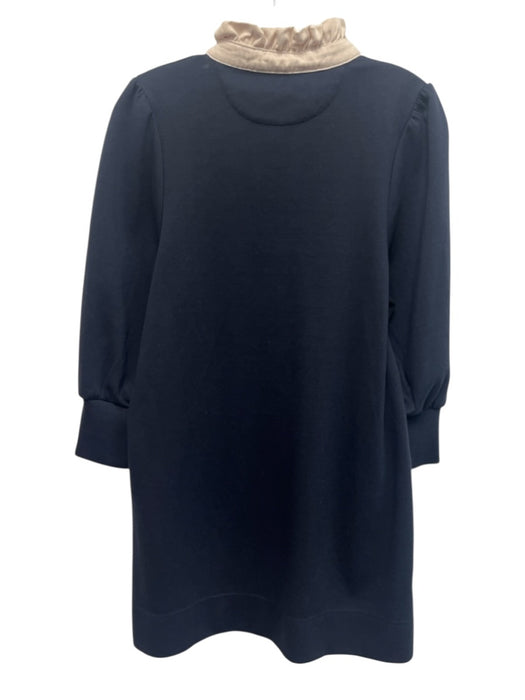 Pomander Place Size S Navy & white Polyester & Cotton Long Sleeve Buttons Dress Navy & white / S