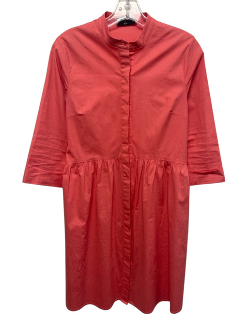 Tuckernuck Size S Pink Cotton Long Sleeve Button Up Knee Buckle Dress Pink / S