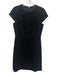 Elie Tahari Size 4 Black Triacetate & Polyester Long Sleeve Cap Sleeve Dress Black / 4