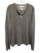 John Varvatos Size L Gray Cotton Blend Heathered Henley Men's Long Sleeve Shirt Gray / L