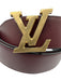 Louis Vuitton Like New Black & Red Leather Reversible Men's Belt Black & Red