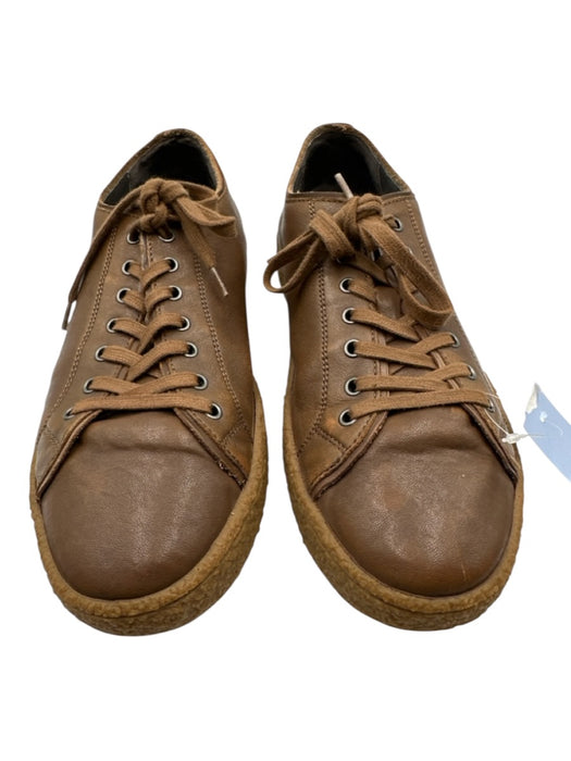 John Varvatos Shoe Size 10.5 Brown Leather Solid Sneaker Men's Shoes Brown / 10.5