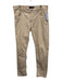 Bugatchi Size Est 34 Tan Cotton Ribbed Slim Men's Pants Tan / Est 34