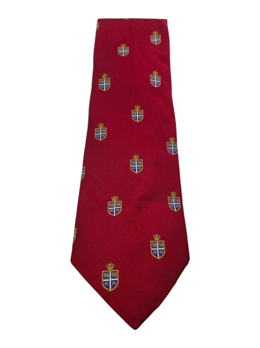 Polo Red Silk Crest Men's Ties Red