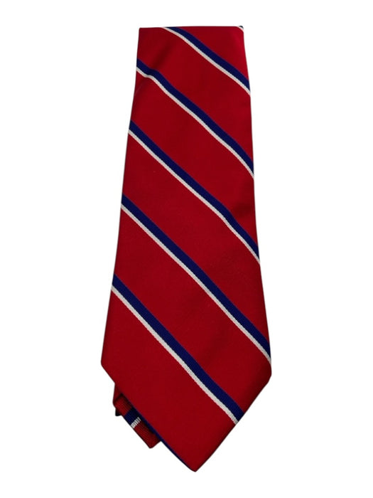 Polo Red & Navy Silk Striped Men's Ties Red & Navy
