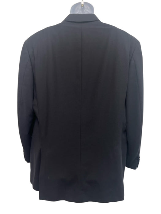 Canali Navy Wool Blend Solid notched 2 Button Men's Blazer Navy / 56
