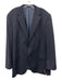 Boss Navy Blue Wool Solid 2 Button Men's Blazer Navy Blue / 48L