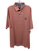 Foot Joy Size 2XL Orange Synthetic Striped Polo Men's Short Sleeve Orange / 2XL