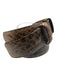 W Kleinberg Brown Leather Embossed Men's Belt Brown