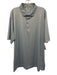 Peter Millar Size XXL Light Blue & White Synthetic Circle Polo Short Sleeve Light Blue & White / XXL