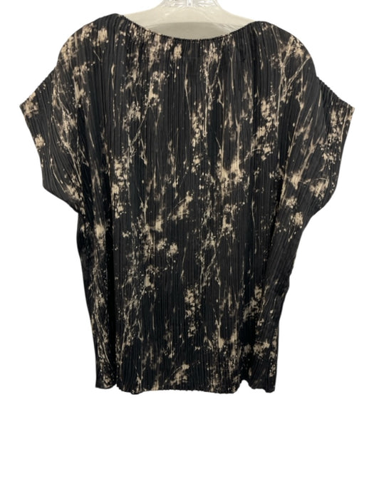 Lafayette 148 Size M Black & Cream Polyester Sleeveless Printed Pants Set Black & Cream / M