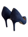 Sam Edelman Shoe Size 8.5 Navy Leather Suede Pointed Toe High Heel Pump Shoes Navy / 8.5