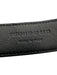 Saint Laurent Black Leather Gold Tone Hardware Logo Rectangle Buckle Belts Black / 34