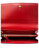 Versace Red & White Leather checkered trim Snap Closure flap Wallets Red & White