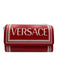 Versace Red & White Leather checkered trim Snap Closure flap Wallets Red & White