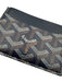 Goyard Blue, White, Brown Calfskin Coated Canvas Goyardine Monogram Wallets Blue, White, Brown