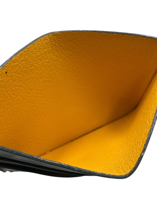 Goyard Blue, White, Brown Calfskin Coated Canvas Goyardine Monogram Wallets Blue, White, Brown