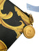 Versace Black, Gold, White Zip Baroque medusa charm Clutch Bag Black, Gold, White / S