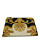Versace Black, Gold, White Zip Baroque medusa charm Clutch Bag Black, Gold, White / S