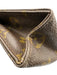 Louis Vuitton Brown & Tan Coated Canvas Monogram Zip Pouch Bag Brown & Tan / S