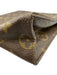 Louis Vuitton Brown & Tan Coated Canvas Monogram Zip Pouch Bag Brown & Tan / S