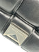 Bottega Veneta Black & Silver Lambskin Silvertone hardware Intrecciato Bag Black & Silver / M