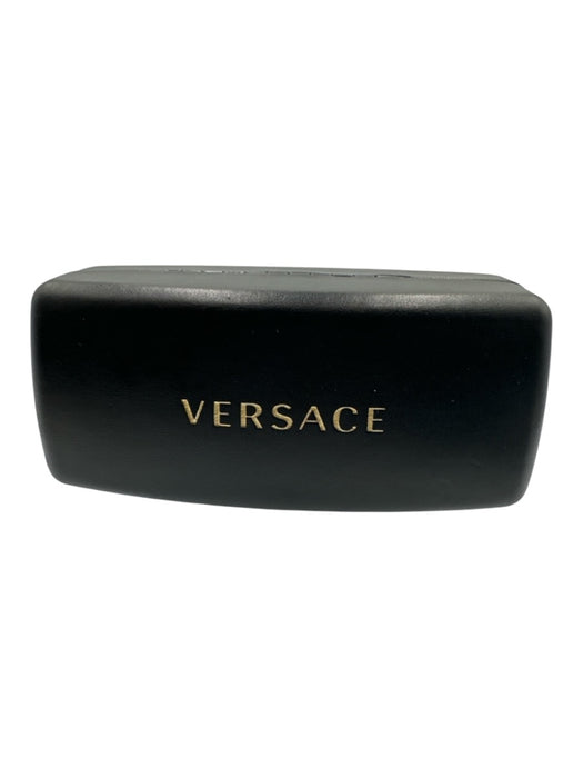Versace Brown & Gold Metal Frame Gradient medusa insignia Shield Sunglasses Brown & Gold