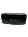 Versace Brown & Gold Metal Frame Gradient medusa insignia Shield Sunglasses Brown & Gold