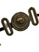 Versace Black & Gold Metal Medusa Brow Bar Aviator Sunglasses Black & Gold