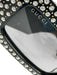 Gucci Black Acetate Rhinestone Rectangle Sunglasses Black