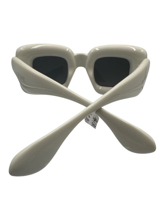 Loewe White & Gold Acetate Logo Shield Sunglasses White & Gold