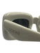 Loewe White & Gold Acetate Logo Shield Sunglasses White & Gold