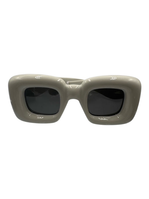 Loewe White & Gold Acetate Logo Shield Sunglasses White & Gold