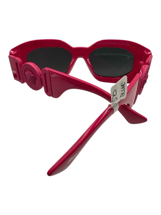 Versace Hot pink Acetate Bezel Rectangle Sunglasses Hot pink