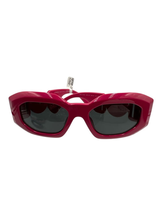 Versace Hot pink Acetate Bezel Rectangle Sunglasses Hot pink