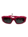 Versace Hot pink Acetate Bezel Rectangle Sunglasses Hot pink