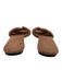 Hermes Shoe Size 39 Dusty Pink shearling Cut Out Slide Sandals Dusty Pink / 39