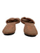 Hermes Shoe Size 39 Dusty Pink shearling Cut Out Slide Sandals Dusty Pink / 39