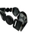 Versace Black Acetate Bezel Rectangle Sunglasses Black
