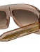 Dior Rose Gold Acetate Translucent Logo Gradient Shield Sunglasses Rose Gold