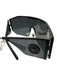 Versace Black Acetate Oversized medusa insignia Shield Sunglasses Black