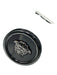Versace Black Acetate Oversized medusa insignia Shield Sunglasses Black