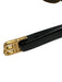 Balmain Black & Gold Metal Shield Sunglasses Black & Gold
