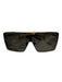 Balmain Black & Gold Metal Shield Sunglasses Black & Gold